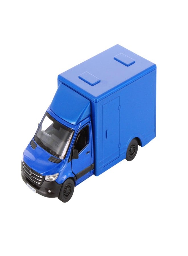 Mayatra's Kins mart Mercedes-Benz Sprinter Model 1/48 Scale Diecast Toy Car (Blue) - Image 1